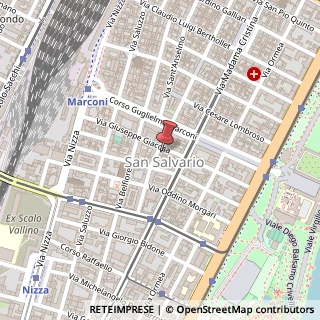 Mappa Via Giuseppe Giacosa, 18, 10125 Torino, Torino (Piemonte)