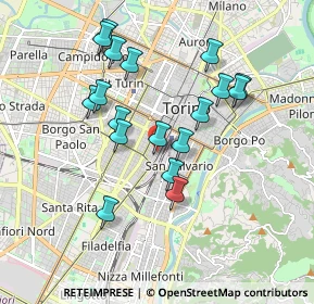 Mappa Via S. Secondo, 10128 Torino TO, Italia (1.72056)