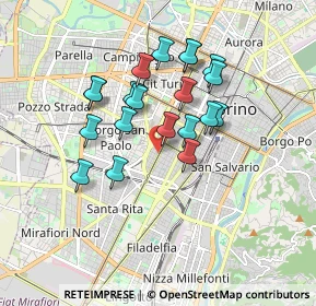 Mappa Via Amerigo Vespucci, 10125 Torino TO, Italia (1.4925)