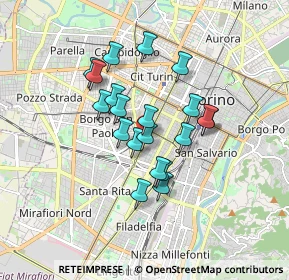 Mappa Corso Duca degli Abruzzi, 10129 Torino TO, Italia (1.3455)