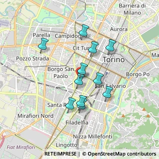 Mappa Via Amerigo Vespucci, 10125 Torino TO, Italia (1.54455)