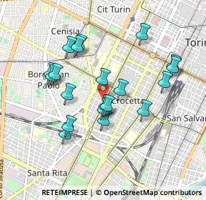 Mappa Via Amerigo Vespucci, 10125 Torino TO, Italia (0.8485)