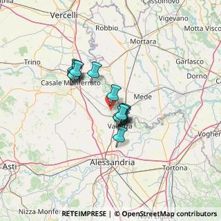 Mappa SP Casale Monferrato - Valenza Po, 15040 Pomaro Monferrato AL, Italia (9.54429)