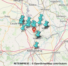 Mappa SP Casale Monferrato - Valenza Po, 15040 Pomaro Monferrato AL, Italia (10.2255)