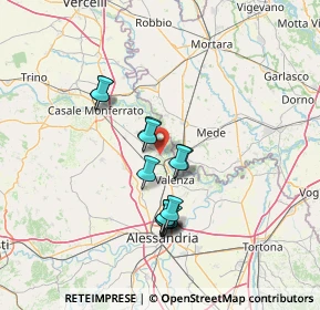 Mappa SP Casale Monferrato - Valenza Po, 15040 Pomaro Monferrato AL, Italia (11.61769)