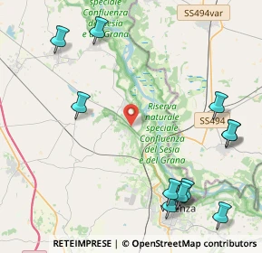 Mappa SP Casale Monferrato - Valenza Po, 15040 Pomaro Monferrato AL, Italia (5.64417)