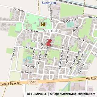 Mappa Via Bettola, 25, 29010 Sarmato PC, Italia, 29010 Sarmato, Piacenza (Emilia Romagna)