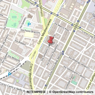 Mappa Via giovanni da verrazzano 37, 10129 Torino, Torino (Piemonte)