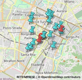 Mappa 10129 Torino TO, Italia (1.392)