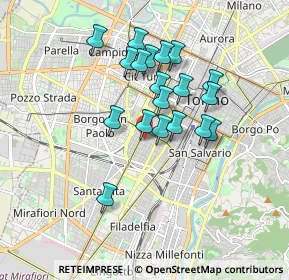 Mappa Via Cristoforo Colombo, 10100 Torino TO, Italia (1.48263)