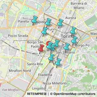Mappa 10129 Torino TO, Italia (1.44462)