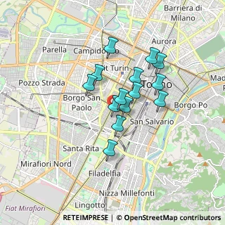 Mappa 10129 Torino TO, Italia (1.27929)