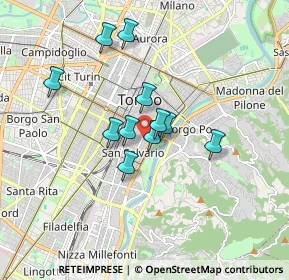 Mappa Via Claudio Luigi Berthollet, 10125 Torino TO, Italia (1.30909)