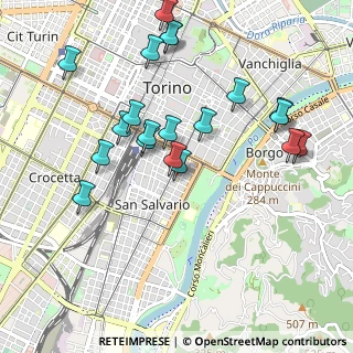 Mappa Via Claudio Luigi Berthollet, 10125 Torino TO, Italia (1.011)