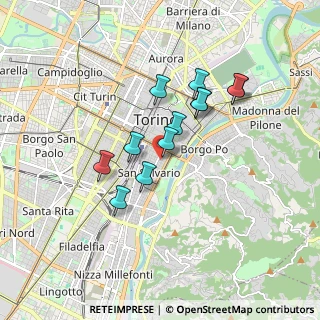 Mappa Via Claudio Luigi Berthollet, 10125 Torino TO, Italia (1.44417)