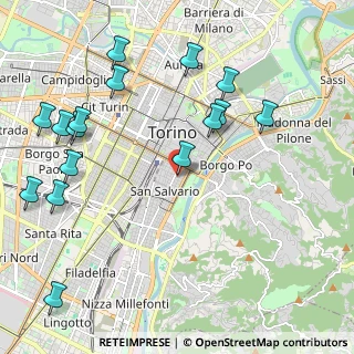 Mappa Via Claudio Luigi Berthollet, 10125 Torino TO, Italia (2.57563)