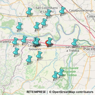 Mappa Via XXV Aprile, 29010 Sarmato PC, Italia (8.25)