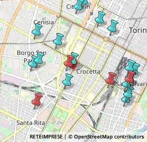 Mappa Via Cristoforo Colombo, 10129 Torino TO, Italia (1.2035)