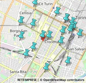 Mappa Via Cristoforo Colombo, 10129 Torino TO, Italia (1.121)