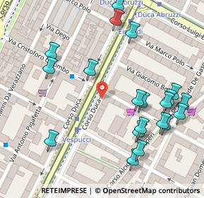 Mappa Via Cristoforo Colombo, 10129 Torino TO, Italia (0.151)