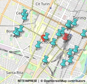 Mappa Via Bove Giacomo, 10129 Torino TO, Italia (1.11)