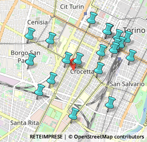 Mappa Via Bove Giacomo, 10129 Torino TO, Italia (1.075)