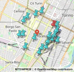 Mappa Via Bove Giacomo, 10129 Torino TO, Italia (0.8935)