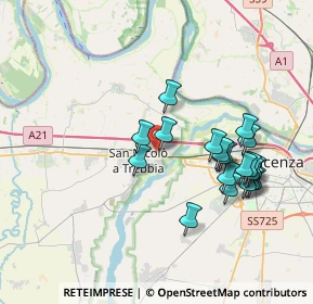 Mappa Via Bonina Est, 29010 San Nicolò PC, Italia (3.6205)