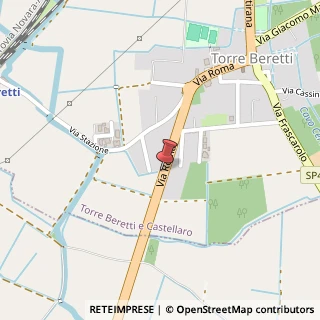Mappa Via Roma, 87, 27030 Torre Beretti e Castellaro, Pavia (Lombardia)