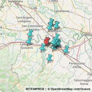 Mappa Via Fornace, 29010 Rottofreno PC, Italia (9.19526)