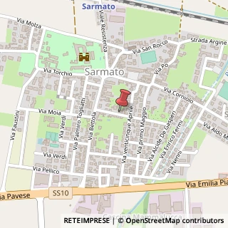 Mappa Via Antonio Gramsci, 9, 29010 Sarmato, Piacenza (Emilia Romagna)