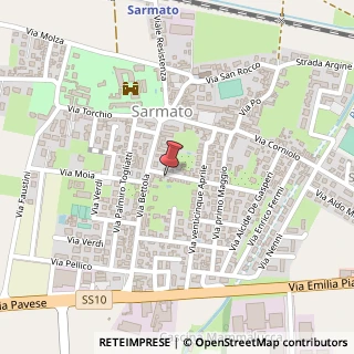 Mappa Via Antonio Gramsci, 5, 29010 Sarmato, Piacenza (Emilia Romagna)