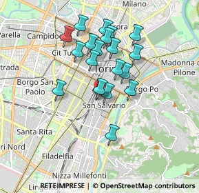 Mappa Largo Saluzzo, 10125 Torino TO, Italia (1.4825)