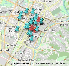 Mappa Largo Saluzzo, 10125 Torino TO, Italia (1.2405)