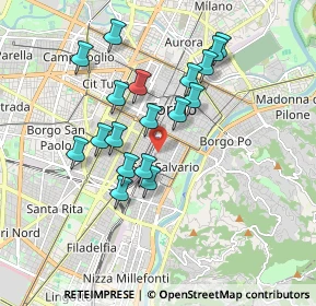 Mappa Via Saluzzo, 10125 Torino TO, Italia (1.62111)