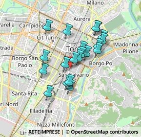 Mappa Largo Saluzzo, 10125 Torino TO, Italia (1.412)