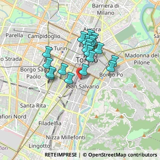 Mappa Via Saluzzo, 10125 Torino TO, Italia (1.4565)