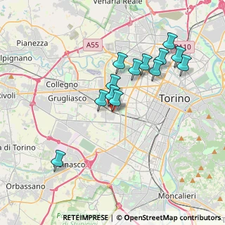 Mappa Corso Tirreno, 10095 Grugliasco TO, Italia (3.44846)