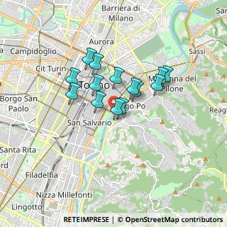 Mappa Ponte Umberto I, Torino, Italia (1.26214)