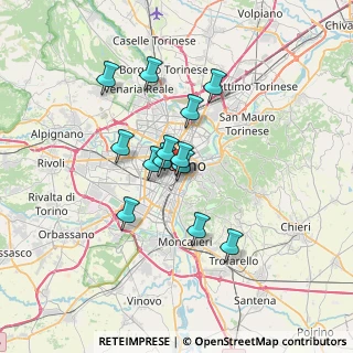 Mappa Via Paolo Sacchi, 10125 Torino TO, Italia (5.34462)