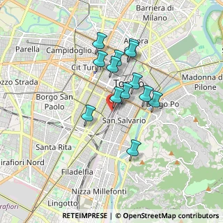 Mappa Via Paolo Sacchi, 10125 Torino TO, Italia (1.41077)