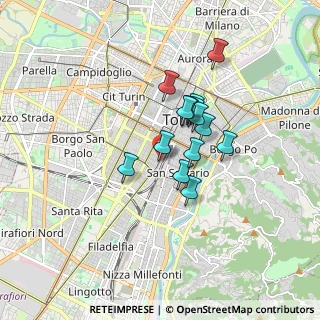 Mappa Via Paolo Sacchi, 10125 Torino TO, Italia (1.23071)