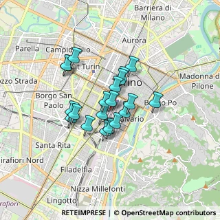 Mappa Via Paolo Sacchi, 10125 Torino TO, Italia (1.2295)