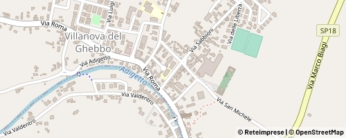 Mappa Villanova del Ghebbo