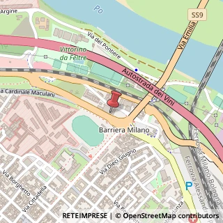 Mappa Via XXI Aprile, 75, 29100 Piacenza, Piacenza (Emilia Romagna)