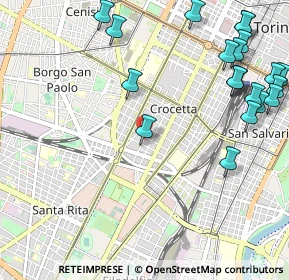 Mappa Via Giuseppe Piazzi, 10129 Torino TO, Italia (1.4345)