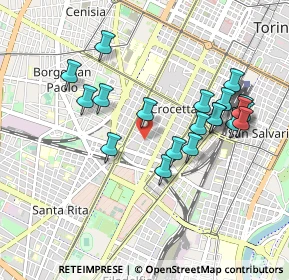 Mappa Via Giuseppe Piazzi, 10129 Torino TO, Italia (0.9195)