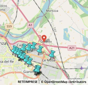 Mappa Strada di Gerbido, 29122 Gerbido PC, Italia (2.532)