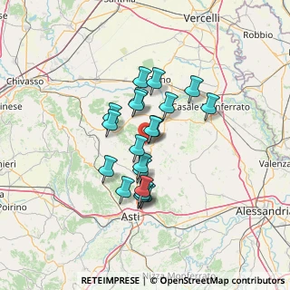 Mappa Strada S. Bernardino, 14036 Moncalvo AT, Italia (10.4155)