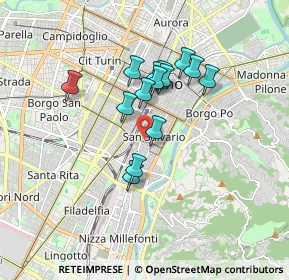 Mappa Via Tommaso Valperga Caluso, 10125 Torino TO, Italia (1.37214)
